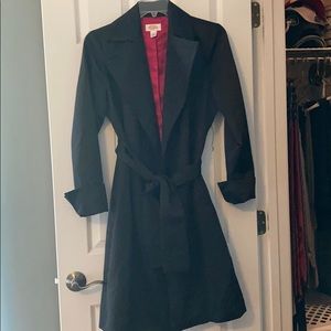 Talbots Satin Tie Front Belted Jacket